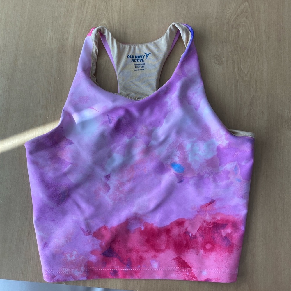 Pink Razorback Pastel Crop Top Size L